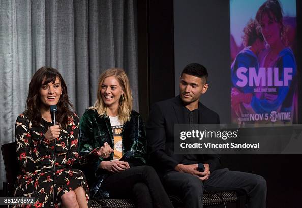 Actors Frankie Shaw, Samara Weaving and Miguel Gomez attend SAG-AFTRA