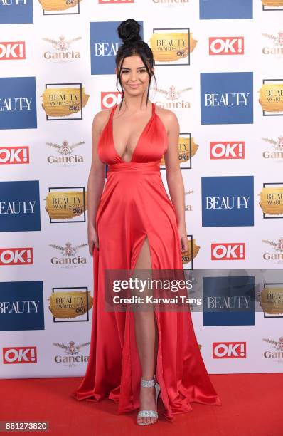 Demi Rose Mawby attends The Beauty Awards at Tower of London on November 28, 2017 in London, England.