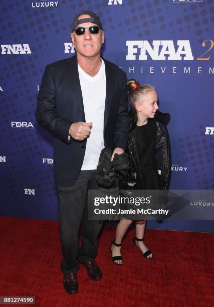 Designer Steve Madden and Goldie Ryan Madden attend the 31st FN Achievement Awards at IAC Headquarters on November 28, 2017 in New York City.