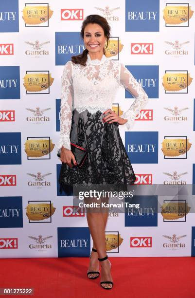 Melanie Sykes attends The Beauty Awards at Tower of London on November 28, 2017 in London, England.