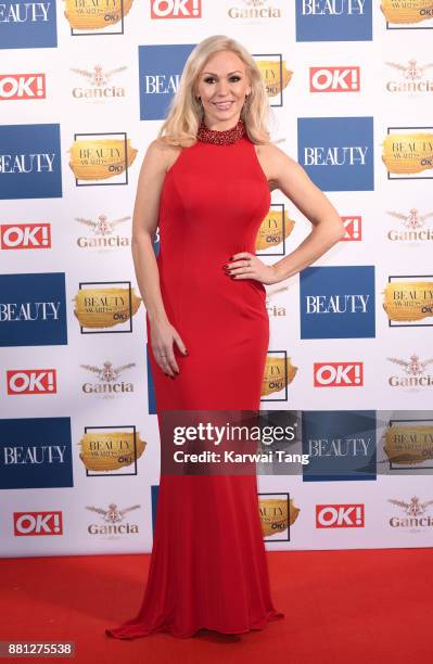 Kristina Rihanoff attends The Beauty Awards at Tower of London on November 28, 2017 in London, England.