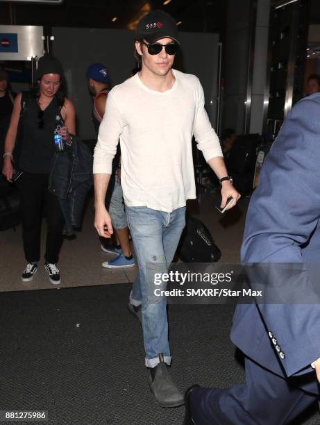 Actor Chris Pine is seen on November 28, 2017 in Los Angeles, CA.