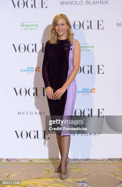 Maria Leon attends the 'Manolo Blahnik : El Arte Del Zapato' exhibition at the Ritz Hotel on November 28, 2017 in Madrid, Spain.