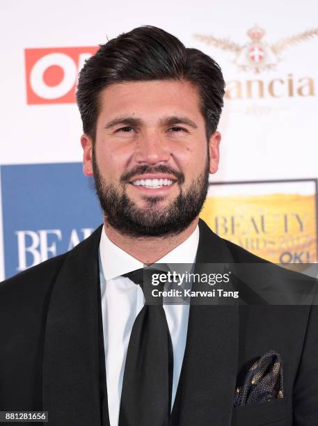 Dan Edgar attends The Beauty Awards at Tower of London on November 28, 2017 in London, England.