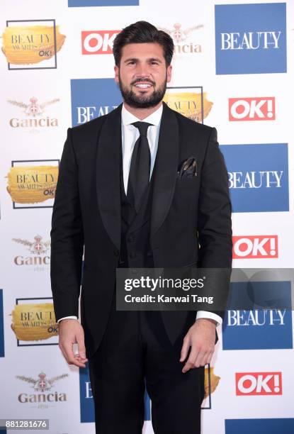 Dan Edgar attends The Beauty Awards at Tower of London on November 28, 2017 in London, England.