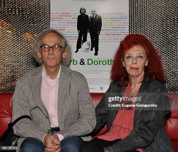 Christo and Jean-Claude attend the "Herb & Dorothy" premiere after party at The subMercer on June 1, 2009 in New York City.