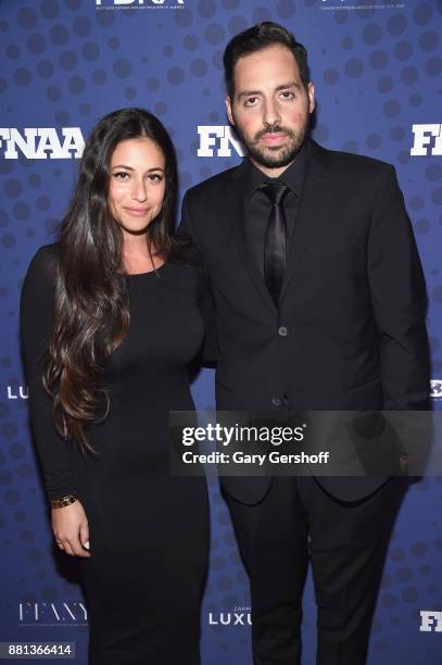 Shir Feig and recipient of the Collaborator of the Year Award, Ronnie Fieg attend the 31st FN Achievement Awards at IAC Headquarters on November 28,...