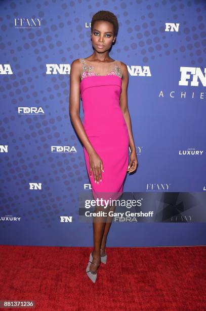 Model Maria Borges attends the 31st FN Achievement Awards at IAC Headquarters on November 28, 2017 in New York City.