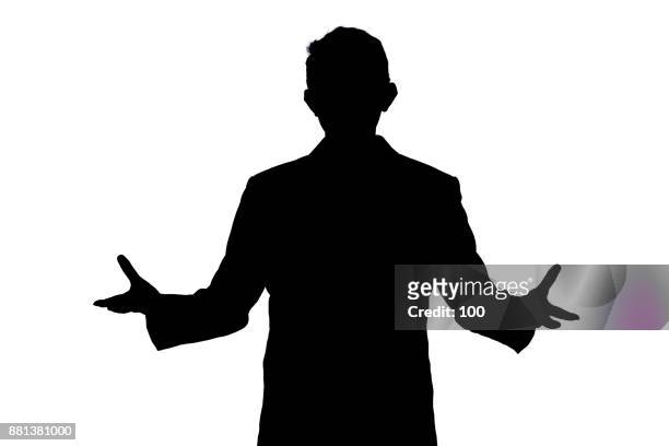 businessman silhouettes - black man full length stock pictures, royalty-free photos & images