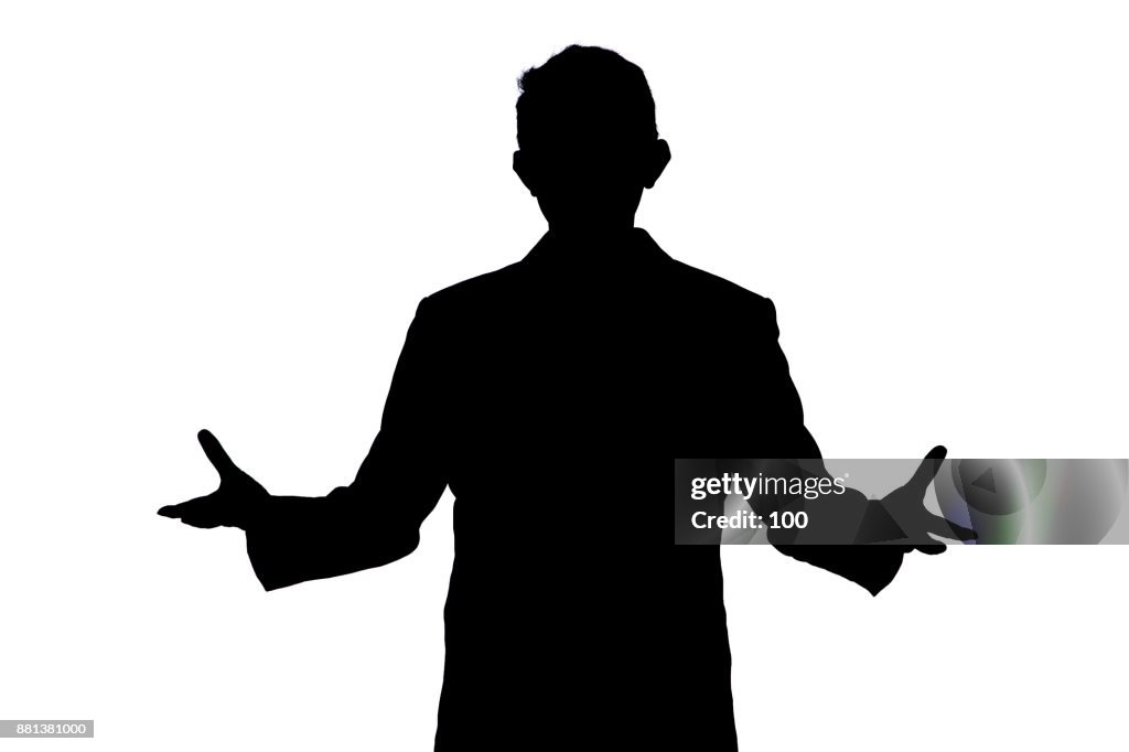 Businessman silhouettes