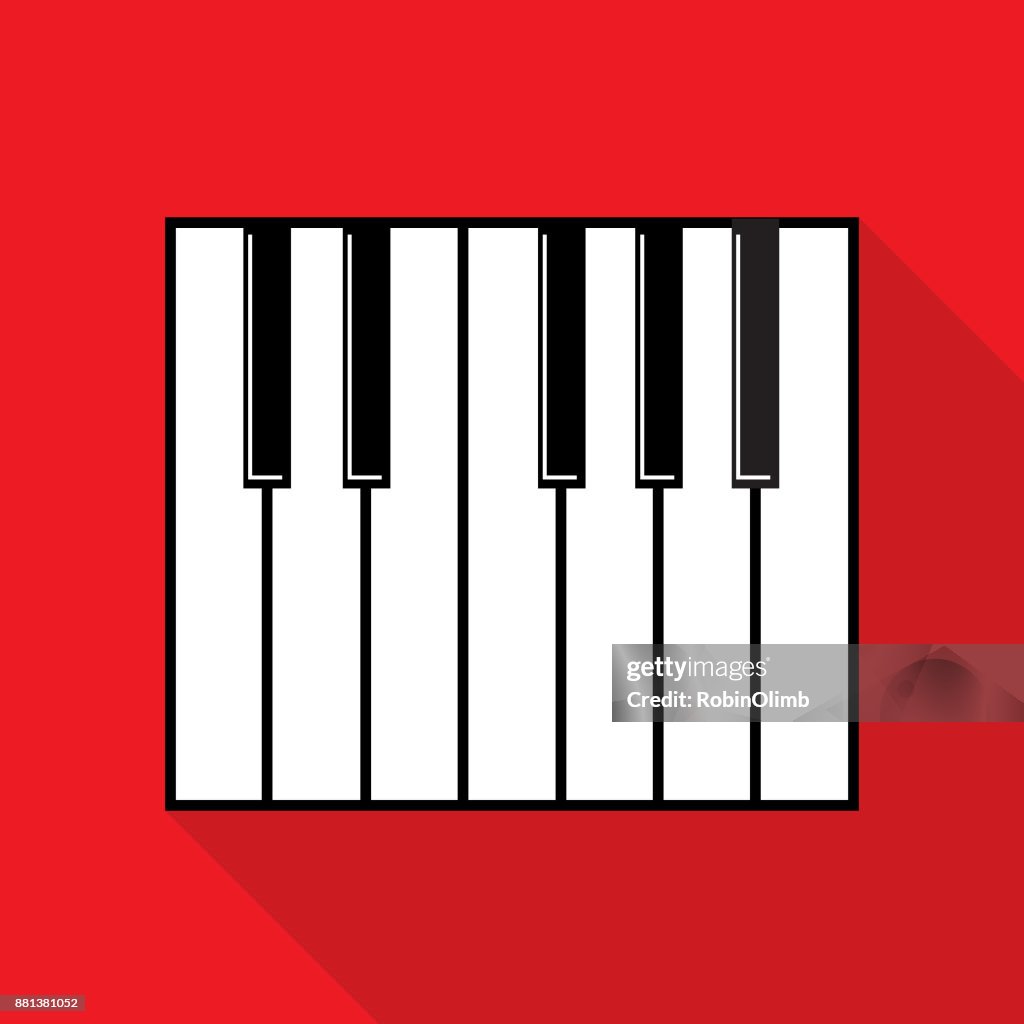 Piano Key Flat Icon