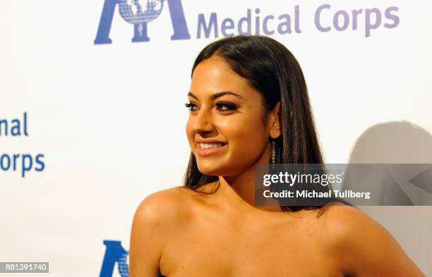 YouTube personality Inanna Sarkis attends the International Medical Corps Annual Awards Celebration at the Beverly Wilshire Four Seasons Hotel on...