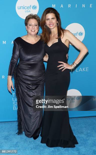 President and CEO of UNICEF USA Caryl M. Stern and Gala Co-Chair Desiree Gruber attend the 13th Annual UNICEF Snowflake Ball 2017 at The Atrium at 60...