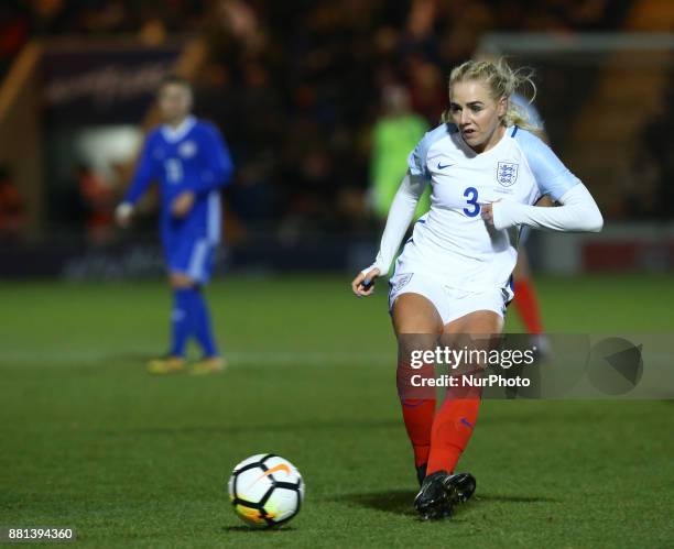 England Women's Alex Greenwood during 2019 FIFA Women's World Cup Qualifier match between England Women and Kazakhstan Women at Weston Homes...