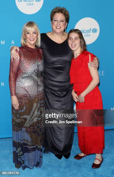 Honoree Carol J. Hamilton, president and CEO of UNICEF USA and Caryl M. Stern Lucy Meyer and attend the 13th Annual UNICEF Snowflake Ball 2017 at The...
