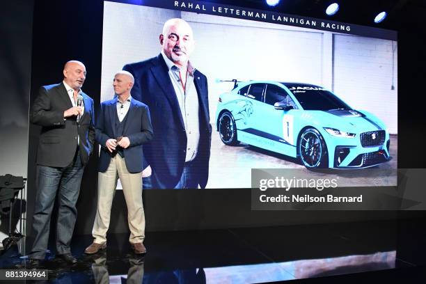 Bobby Rahal and John Edwards, Managing Director, Jaguar Landrover Special Vehicle Operations Division at an exclusive customer preview which...