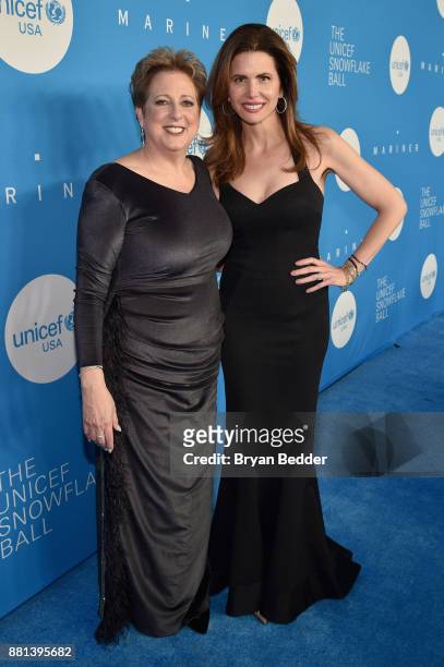President UNICEF USA Caryl M. Stern and Gala Co-Chair Desiree Gruber attend 13th Annual UNICEF Snowflake Ball 2017 at Cipriani Wall Street on...