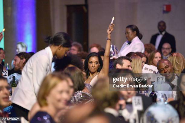 View of the audience at the 13th Annual UNICEF Snowflake Ball 2017 at Cipriani Wall Street on November 28, 2017 in New York City.