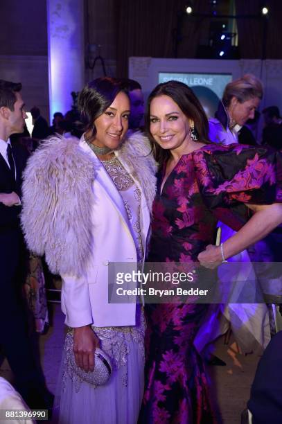 Kimberly Chandler and Moll Anderson attend 13th Annual UNICEF Snowflake Ball 2017 at Cipriani Wall Street on November 28, 2017 in New York City.