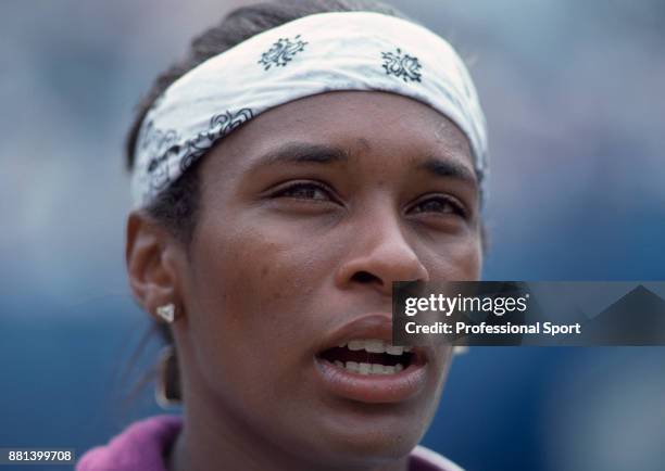 Zina Garrison of the USA during the US Open at the USTA National Tennis Center, circa September 1990 in Flushing Meadow, New York, USA.