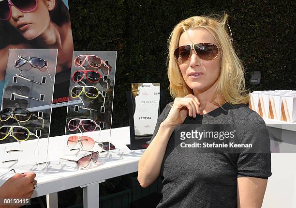 Actress Angela Featherstone attends the The Byron & Tracey Lounge held at Byron & Tracey Salon on May 28, 2009 in Beverly Hills, California.