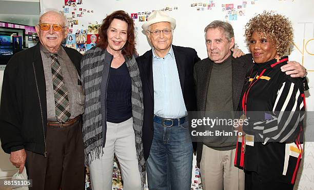 Bill Macy , Samantha Harper, Norman Lear, Pat Harrington Jr. And Ja'net DuBois attend The Norman Lear Collection DVD Launch Party at The Paley Center...