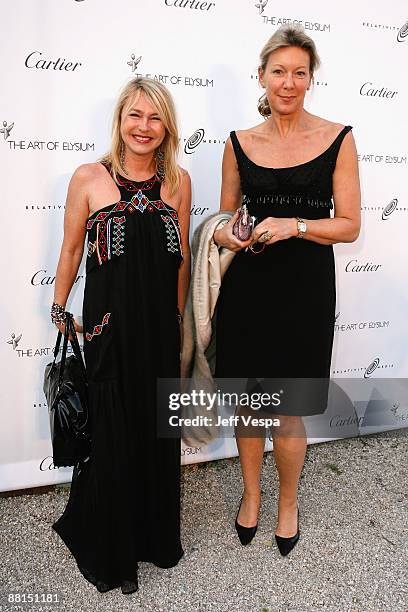 Cartier's Katharina Baigneres and Christine Borgoltz at The Art of Elysium's first annual PARADIS with Cartier and Relativity Media at the Soho House...