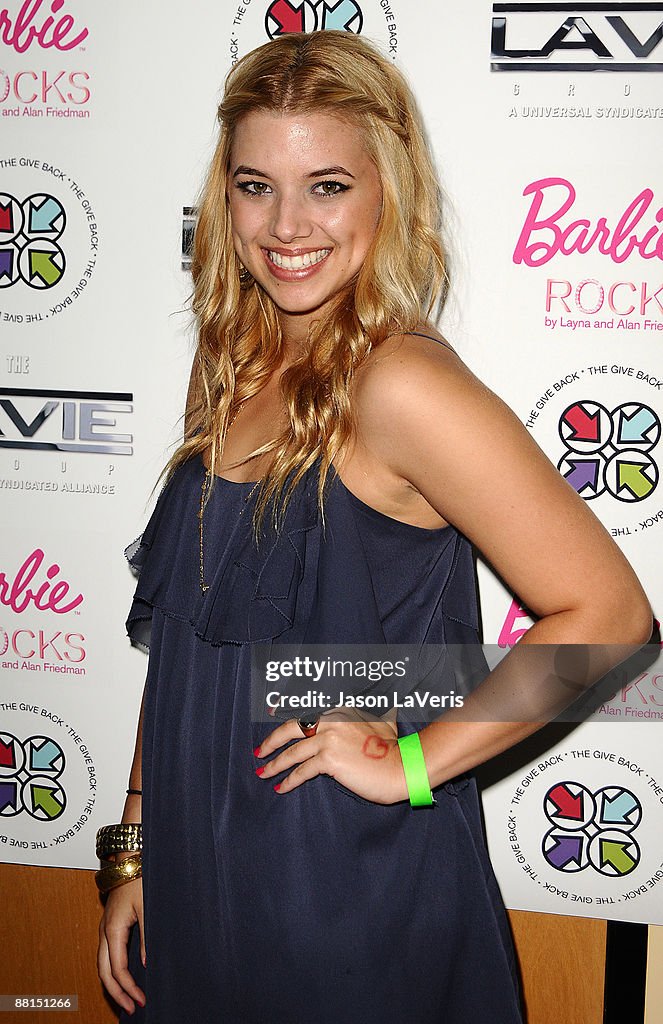 Actress Carlie Casey attends "The Give Back from The Heart" benefit