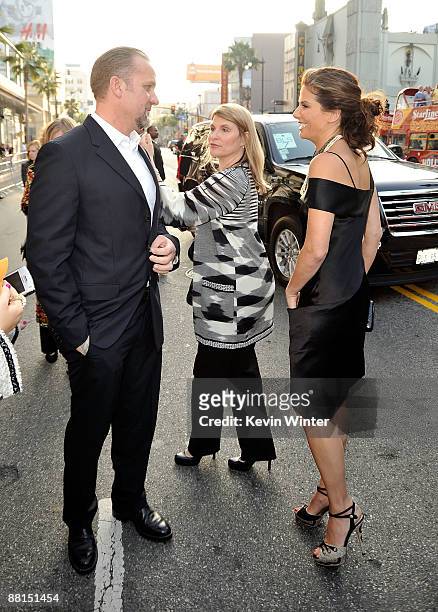 Jesse James and his wife, actress Sandra Bullock, arrive to the premiere of Touchstone Pictures' "The Proposal" held at the El Capitan Theatre on...