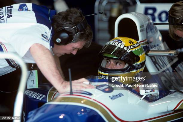 Ayrton Senna, Williams-Renault FW16, Grand Prix of Pacific, Okayama International Circuit, 17 April 1994. Ayrton Senna with Williams Engineering...