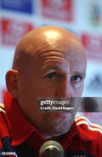 Shaun Edwards, the Lions defence coach faces the press at a conference held at the Sandton Sun Hotel on June 2, 2009 in Johannesburg, South Africa.
