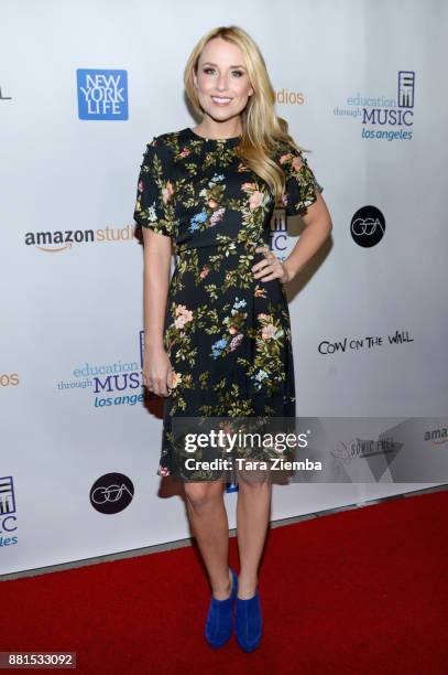 Actress Alex Rose Wiesel attends the Education Through Music Los Angeles Gala at Skirball Cultural Center on November 28, 2017 in Los Angeles,...