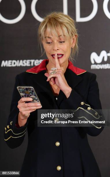 Belen Rueda attends the 'Perfectos desconocidos' photocall at Hesperia hotel on November 28, 2017 in Madrid, Spain.