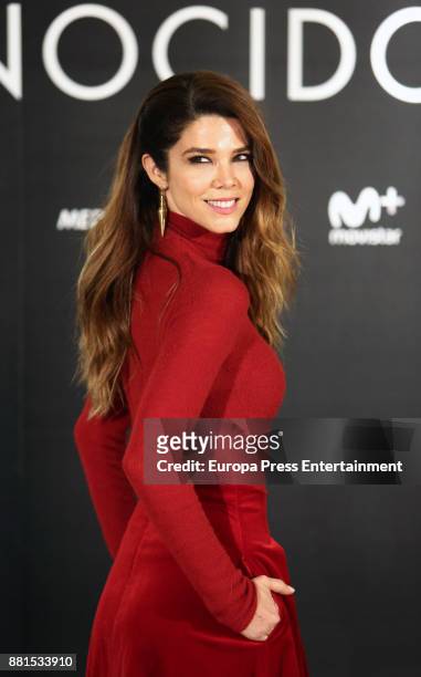 Juana Acosta attends the 'Perfectos desconocidos' photocall at Hesperia hotel on November 28, 2017 in Madrid, Spain.