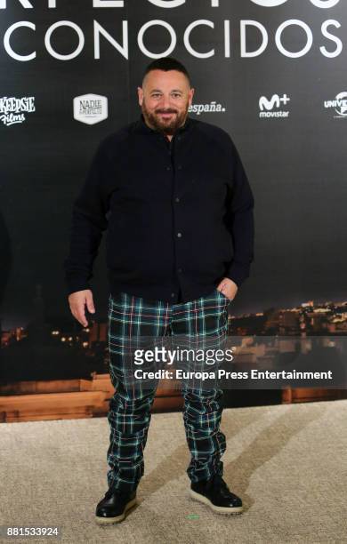 Pepon Nieto attends the 'Perfectos desconocidos' photocall at Hesperia hotel on November 28, 2017 in Madrid, Spain.