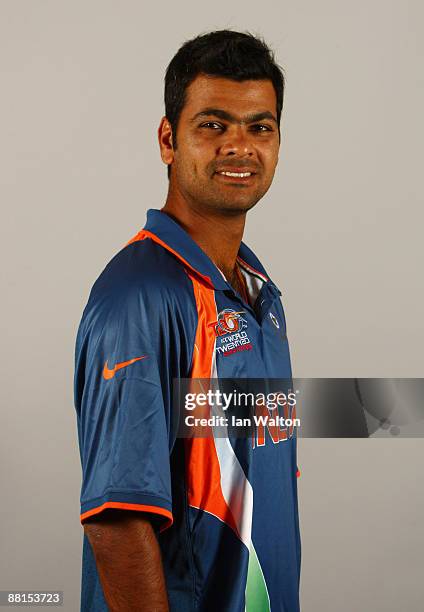 Singh of India poses for a portrait prior to the ICC World Twenty20 at the Royal Garden Hotel on June 2, 2009 in London, England.