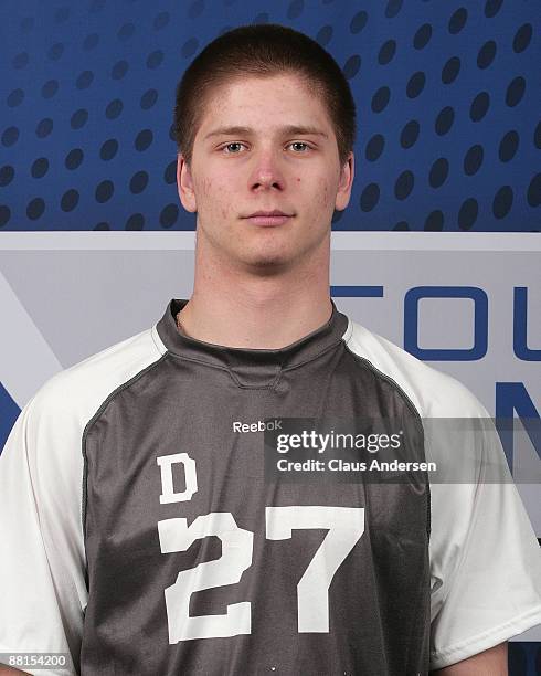 Gleason Fournier poses for a photo prior to testing at the 2009 NHL Combine on May 30, 2009 at the Westin Bristol Place in Toronto, Canada.