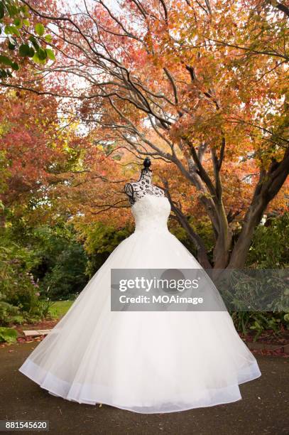 wedding dress - schneiderpuppe stock-fotos und bilder