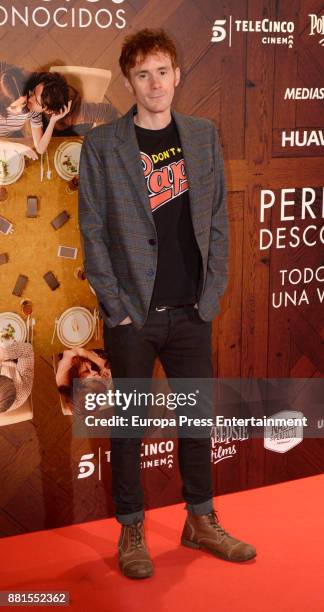 Daniel Perez Prada attends the 'Perfectos desconocidos' premiere at Capitol cinema on November 28, 2017 in Madrid, Spain.