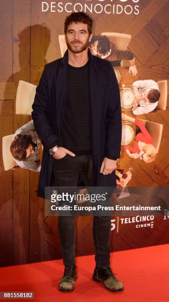 Alfonso Bassave attends the 'Perfectos desconocidos' premiere at Capitol cinema on November 28, 2017 in Madrid, Spain.