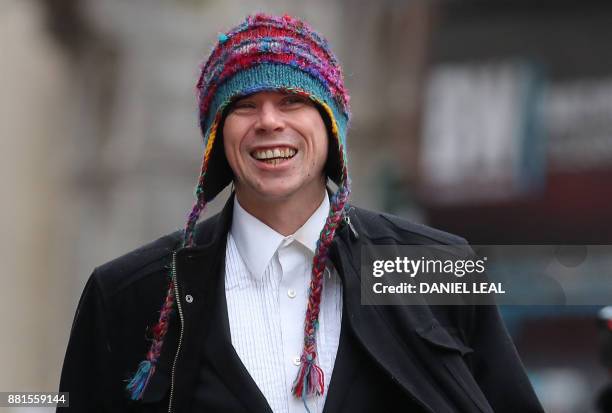 Lauri Love, an alleged computer hacker arrives at the High court in central London to challenge his extradition to the US on November 29, 2017. -...