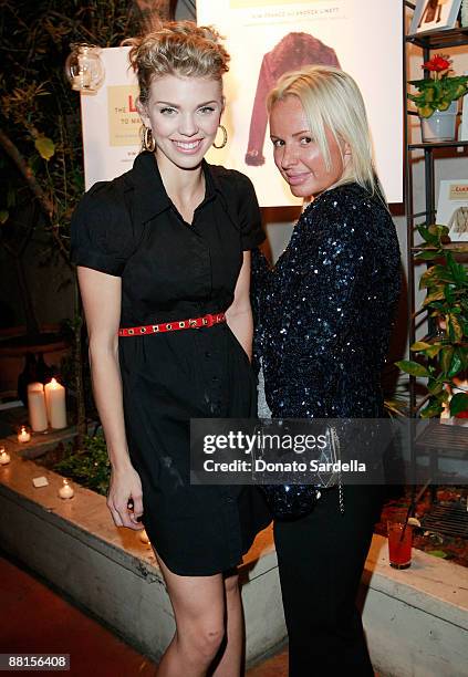 Actress Anna Lynn McCord and CC Skye attend the Lucky Guide to Mastering Any Style launch on October 2, 2008 in Los Angeles, California.