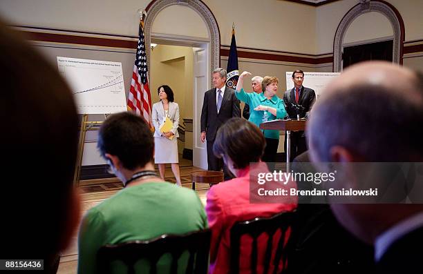 Nancy-Ann DeParle , Counselor to the President and Director of the White House Office of Health Reform, Senator Max Baucus , Senator Christopher Dodd...