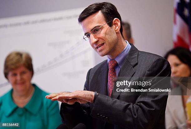 Dr. Christina Romer , chair of the Council of Economic Advisers, and Nancy-Ann DeParle , Counselor to the President and Director of the White House...