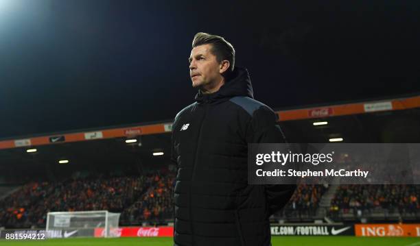 Nijmegen , Netherlands - 28 November 2017; Republic of Ireland head coach Colin Bell during the 2019 FIFA Women's World Cup Qualifier match between...