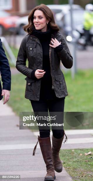 Catherine, Duchess of Cambridge visits the Robin Hood Primary School to celebrate ten years of The Royal Horticultural Society campaign for school...