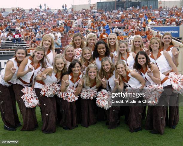 The University of Texas Palms are ready for the football game against the Baylor Bears at Darrell K Royal-Texas Memorial Stadium in Austin, Texas on...