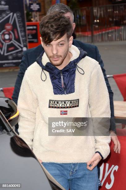 Louis Tomlinson sighting at Global House on November 29, 2017 in London, England.