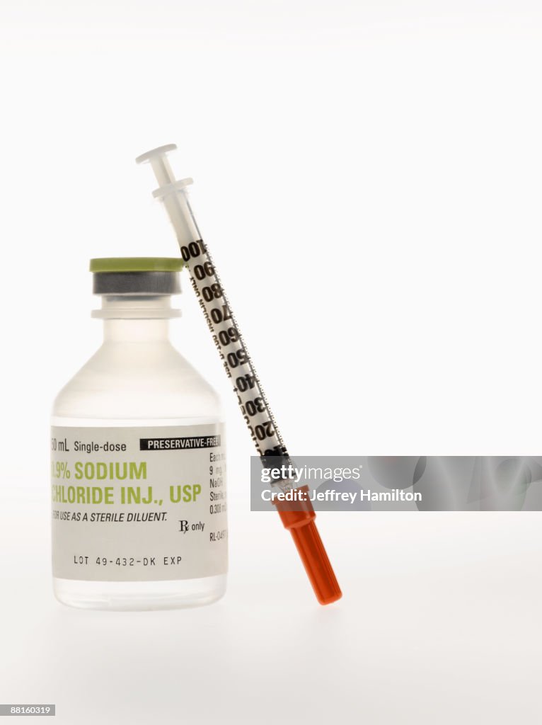 Injectable medicine and syringe