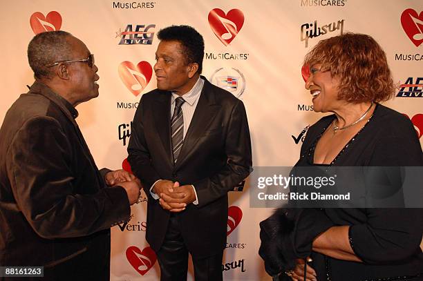 Sam Moore, Charley Pride and Rozene Pride